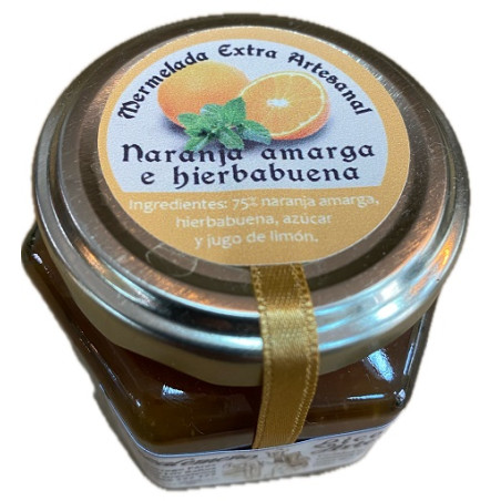 MERMELADA ARTESANA DE NARANJA AMARGA CON HIERBABUENA 120G – SABOR ÚNICO DESDE LA SIERRA DE CÁDIZ