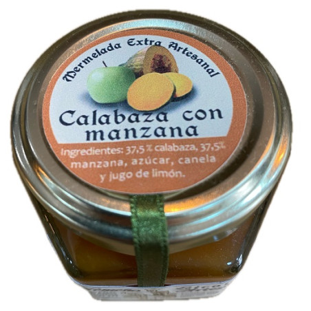 MERMELADA ARTESANA DE CALABAZA Y MANZANA 120G – ELABORACIÓN TRADICIONAL DE GRAZALEMA