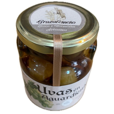 UVAS EN AGUARDIENTE ARTESANALES 290G – CONSERVA GOURMET TRADICIONAL DE GRAZALEMA (CÁDIZ)