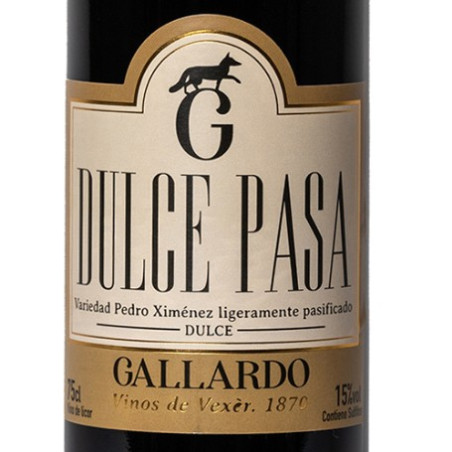 VINO DULCE PASA BOTELLA 75cl BODEGAS GALLARDO VEJER