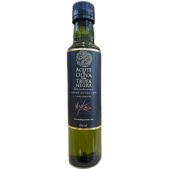 ACEITE DE OLIVA VIRGEN EXTRA CON TRUFA NEGRA MYKES GOURMET 250 ML  SABOR INTENSO