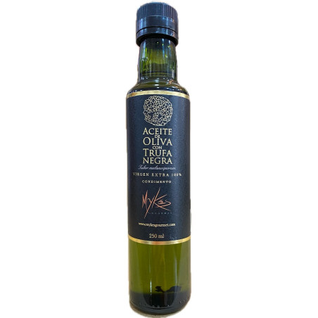 ACEITE DE OLIVA VIRGEN EXTRA CON TRUFA NEGRA MYKES GOURMET 250 ML  SABOR INTENSO