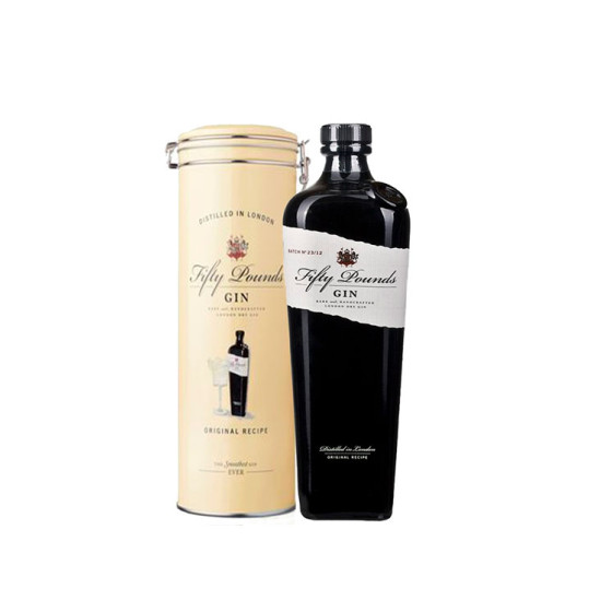 FIFTY POUND GIN 070cl ESTUCHE METAL