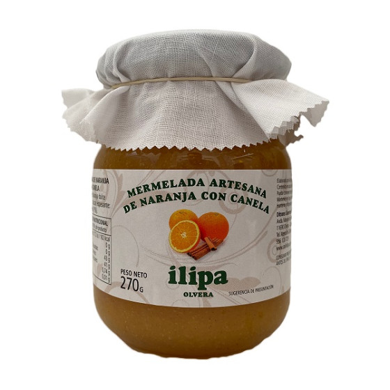 MERMELADA ARTESANA DE NARANJA CON CANELA ILIPA OLVERA