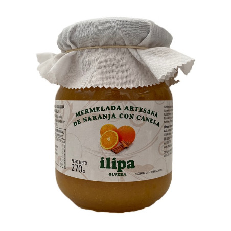 MERMELADA ARTESANA DE NARANJA CON CANELA ILIPA OLVERA