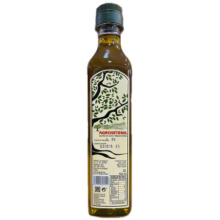 ACEITE DE OLIVA VIRGEN EXTRA 500 ML BOTELLA PLÁSTICO AGROSETENIL – CALIDAD DE CÁDIZ