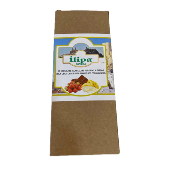 CHOCOLATE CON LECHE PLÁTANO Y FRESAS ILIPA OLVERA TIERRA DE CÁDIZ