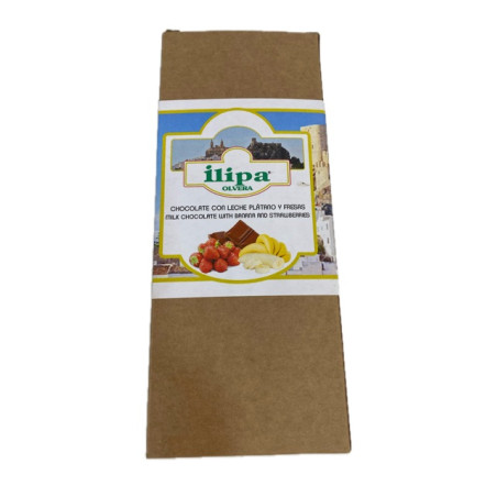CHOCOLATE CON LECHE PLÁTANO Y FRESAS ILIPA OLVERA TIERRA DE CÁDIZ