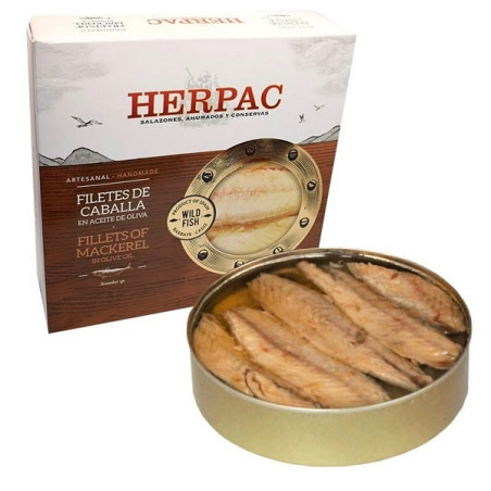 FILETES DE CABALLA EN ACEITE DE OLIVA LATA 525g HERPAC BARBATE