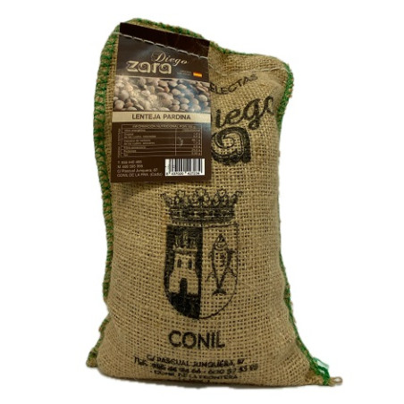 LENTEJAS PARDINAS SACO 1 Kg LEGUMBRES SELECTAS DIEGO ZARA CONIL