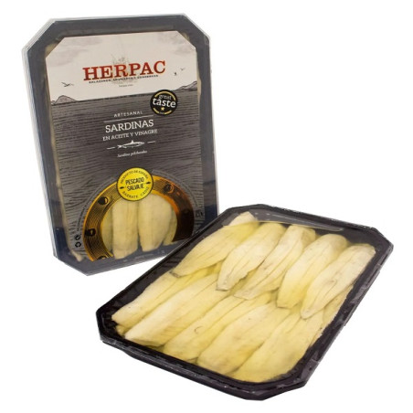 SARDINAS EN ACEITE DE OLIVA Y VINAGRE 150gr HERPAC BARBATE
