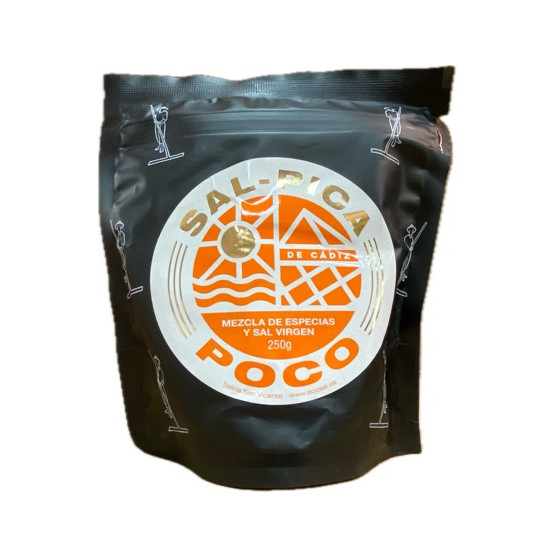 SALPICA POCO MEZCLA DE ESPECIAS Y SAL VIRGEN 250g SALINAS SAN VICENTE SAN FERNANDO