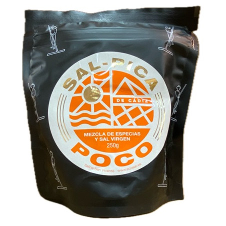 SALPICA POCO MEZCLA DE ESPECIAS Y SAL VIRGEN 250g SALINAS SAN VICENTE SAN FERNANDO