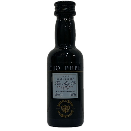 BOTELLITA VINO FINO TIO PEPE 50 ml GONZÁLEZ BYASS