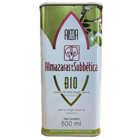 ACEITE DE OLIVA VIRGEN EXTRA ECOLÓGICO 500ML ALMAOLIVA BIO EN LATA