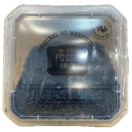 PÉTALOS DE SAL NEGROS FOSSIL RIVER 300 G – SAZONADOR GOURMET PREMIUM CON CARBÓN ACTIVO