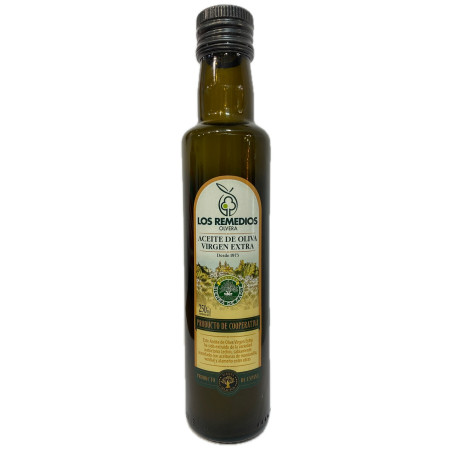 ACEITE DE OLIVA VIRGEN EXTRA LOS REMEDIOS 250 ML – AOVE DE LA SIERRA DE CÁDIZ RECOLECCIÓN TEMPRANA