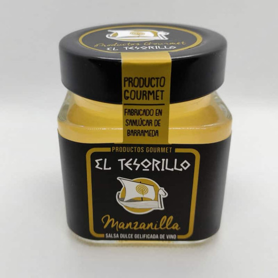 SALSA DULDE GELIFICADA DE VINO MANZANILLA 150gr EL TESORILLO