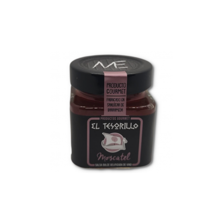 SALSA DULCE GELIFICADA DE VINO MOSCATEL 150gr EL TESORILLO 