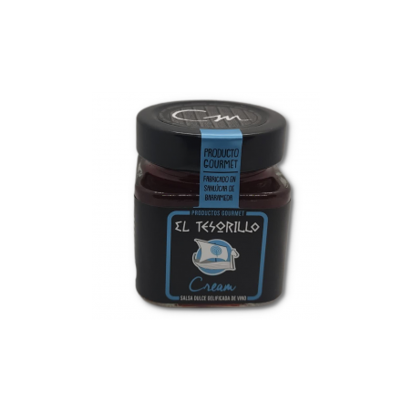 SALSA DULCE GELIFICADA DE VINO CREAM 150gr EL TESORILLO