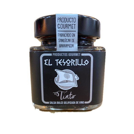 SALSA DULCE GELIFICADA DE VINO TINTO 150 gr EL TESORILLO