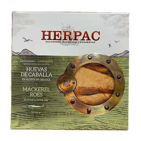 HUEVAS DE CABALLA 523 gr EN ACEITE DE GIRASOL HERPAC BARBATE CÁDIZ