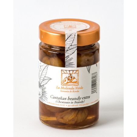 CASTAÑAS AL BRANDY EXTRA 365 gr LA MOLIENDA VERDE SERRANIA DE RONDA