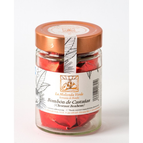 BOMBÓN DE CASTAÑAS 160 gr LA MOLIENDA VERDE SERRANIA DE RONDA