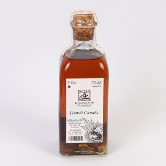 LICOR DE CASTAÑA 50 Cl LA MOLIENDA VERDE SERRANIA DE RONDA