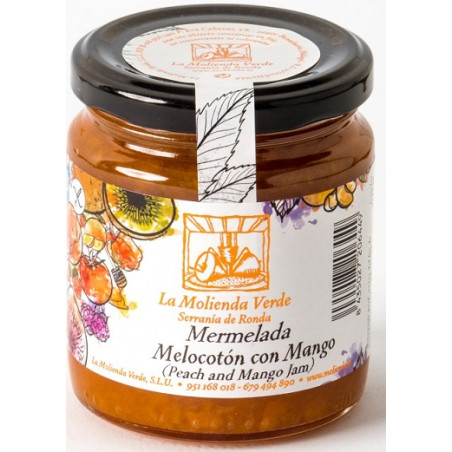 MERMELADA DE MELOCOTÓN CON MANGO 275gr LA MOLIENDA VERDE SERRANIA DE RONDA