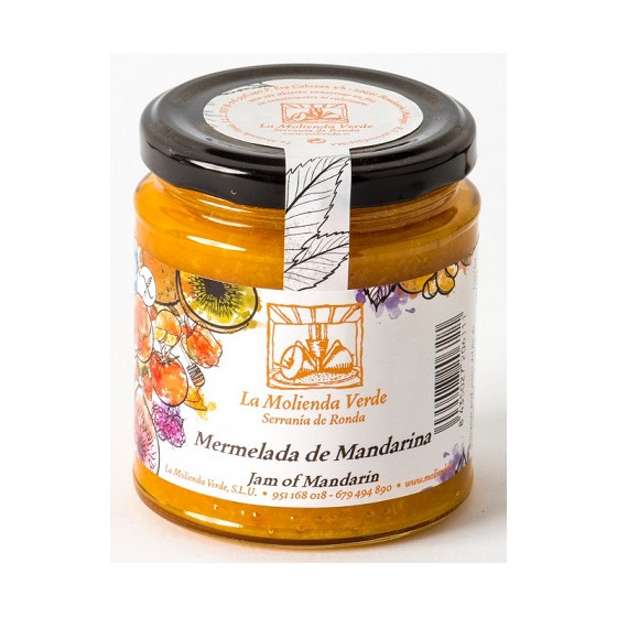 MERMELADA DE MANDARINA 275 Gr LA MOLIENDA VERDE SERRANIA DE RONDA