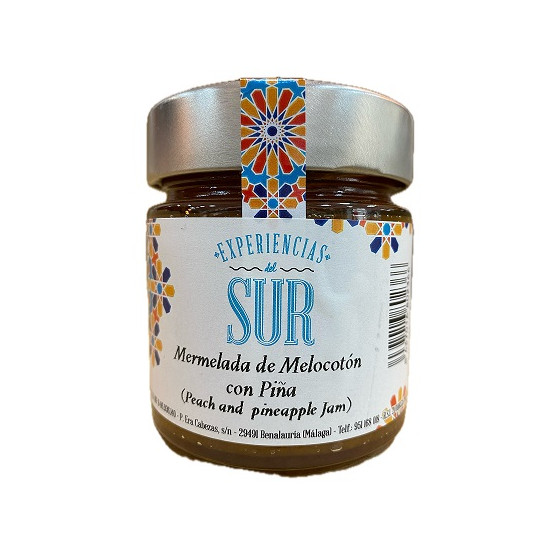 MERMELADA DE MELOCOTÓN CON PIÑA 275 Gr EXPERIENCIAS DEL SUR 