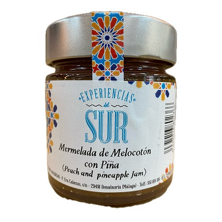 MERMELADA DE MELOCOTÓN CON PIÑA 275 Gr EXPERIENCIAS DEL SUR 