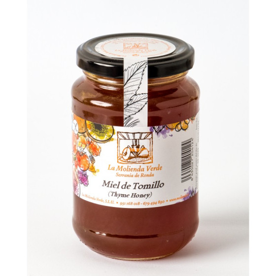 MIEL DE TOMILLO 500 Gr LA MOLIENDA VERDE SERRANIA DE RONDA