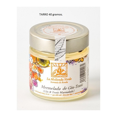 MERMELADA DE GINTONIC 40Gr LA MOLIENDA VERDE SERRANIA DE RONDA