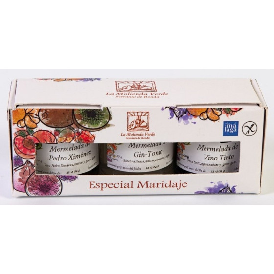 SURTIDO MERMELADAS ESPECIAL MARIDAJE LA MOLIENDA VERDE SERRANIA DE RONDA
