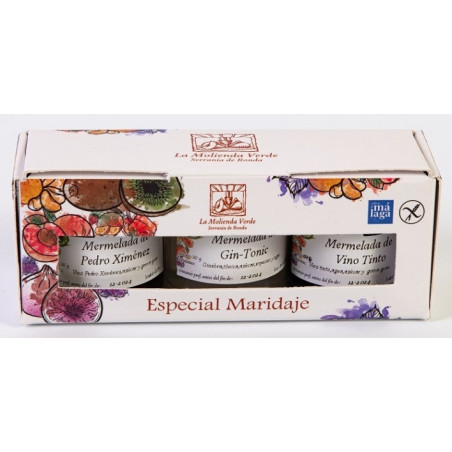 SURTIDO MERMELADAS ESPECIAL MARIDAJE LA MOLIENDA VERDE SERRANIA DE RONDA