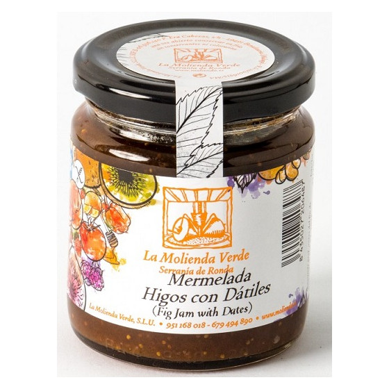 MERMELADA DE HIGOS CON DÁTILES 275gr LA MOLIENDA VERDE