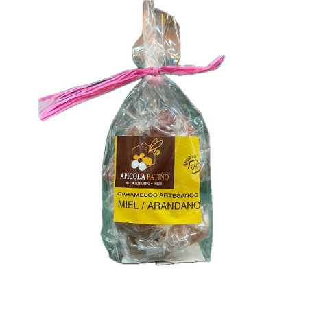 CARAMELOS ARTESANOS MIEL Y ARANDANOS 100 gr APICOLA PATIÑO 