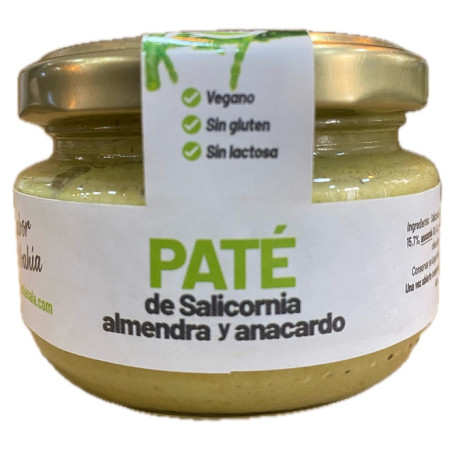 PATÉ DE SALICORNIA CON ALMENDRA Y ANACARDO LA SALÁ GOURMET TARRO 120G