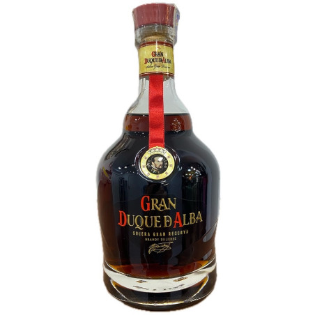 BRANDY PREMIUM DE JEREZ  GRAN DUQUE DE ALBA 70 CL CON COPA SERIGRAFIADA 