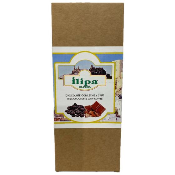CHOCOLATE CON LECHE Y CAFÉ ILIPA 110 G – ARTESANAL DE OLVERA (CÁDIZ)