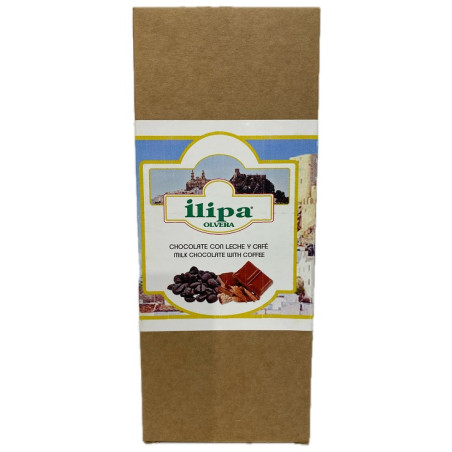 CHOCOLATE CON LECHE Y CAFÉ ILIPA 110 G – ARTESANAL DE OLVERA (CÁDIZ)