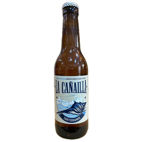 CERVEZA LA CAÑAILLA 33cl EDICIÓN ESPECIAL DEDICADA A LA CIUDAD DE SAN FERNANDO CÁDIZ