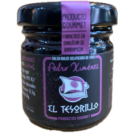 SALSA DULCE DE VINO PEDRO XIMÉNEZ EL TESORILLO 40 G – DELICIA GOURMET DE SANLÚCAR DE BARRAMEDA