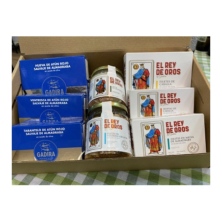 SURTIDO GOURMET GADIRA Y EL REY DE ORO SELECCIÓN ALMADRABA AIRES DE CÁDIZ