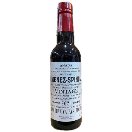 XIMÉNEZ SPÍNOLA VINTAGE 375CL PEDRO XIMÉNEZ PASIFICADO JEREZ ÁMBAR INTENSO