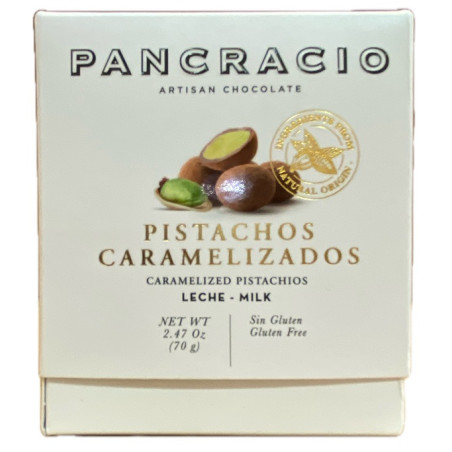 CHOCOLATE PANCRACIO PISTACHOS CARAMELIZADOS 70G 42% CACAO