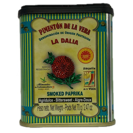 PIMENTÓN DE LA VERA LA DALIA AGRIDULCE LATA 70g