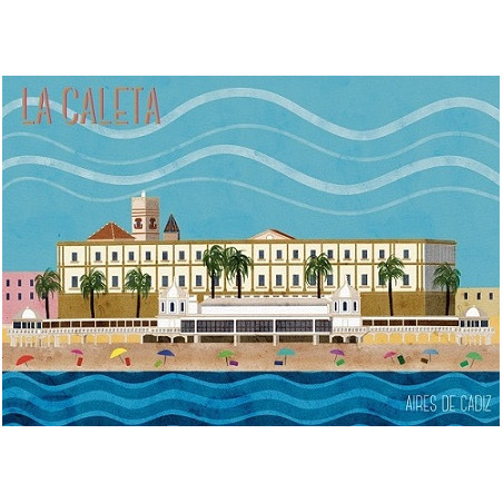 IMÁN SOUVENIR PLAYA DE LA CALETA MAR 105X75CM – FLEXIBLE